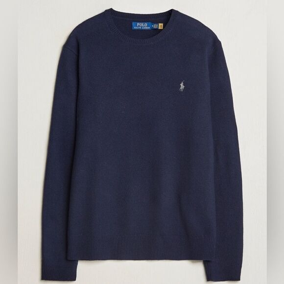 Revolve POLO Ralph Lauren Cashmere Cotton Blend Crewneck Pullover Sweater - Picture 2 of 11